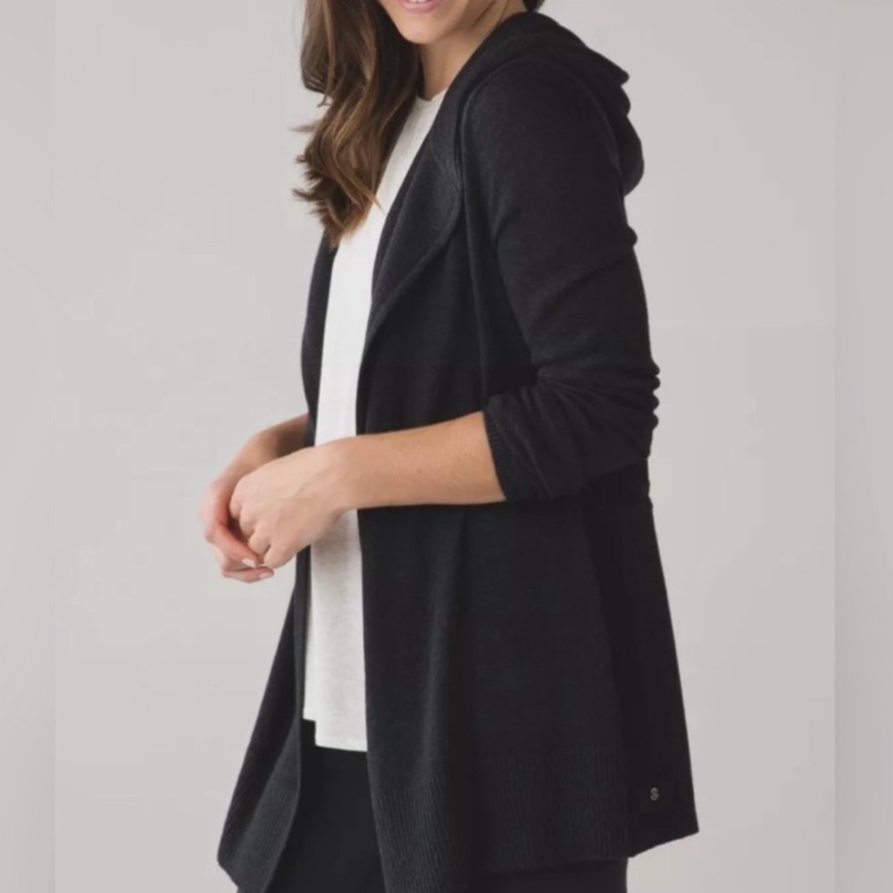 Lululemon Peace Of Mind Wrap Hooded Cardigan Sweater